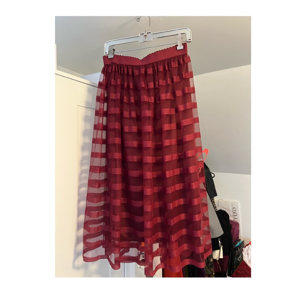 Tulle maxi skirt